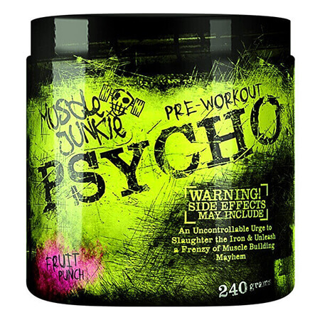 Psycho MUSCLE JUNKIE Pre Workout, Psycho MUSCLE