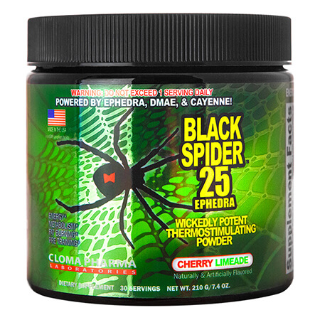 Cloma Pharma Black Spider 25 Ephedra Powder, Cloma Pharma Black Spider 25 Ephedra Powder