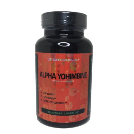 Alpha Yohimbine, 2mg, 150 Capsules – USA Supplements LLC.