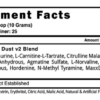 Blackstone Labs Dust V2, US Version Supplement Facts