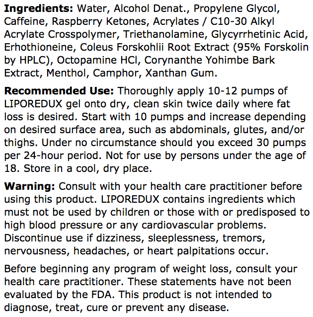 Liporedux SAN Nutrition Fat Burner cream | Fatburners.at