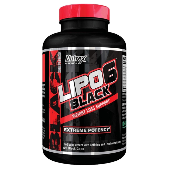 NUTREX Lipo 6 Black - 120 Kapseln US-Version Inhaltsstoffe Facts