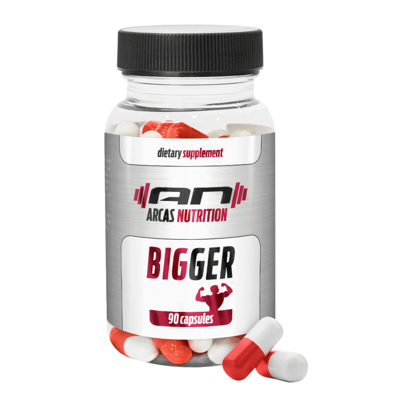 BIGGER von ARCAS Nutrition ist ein Prohormon-Stack aus 4 hochwertigen Inhaltsstoffen.