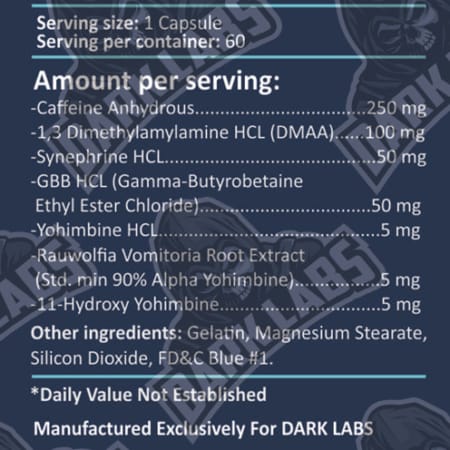 Ripper DMAA Fat burner Dark Labs for Sale | Fatburners