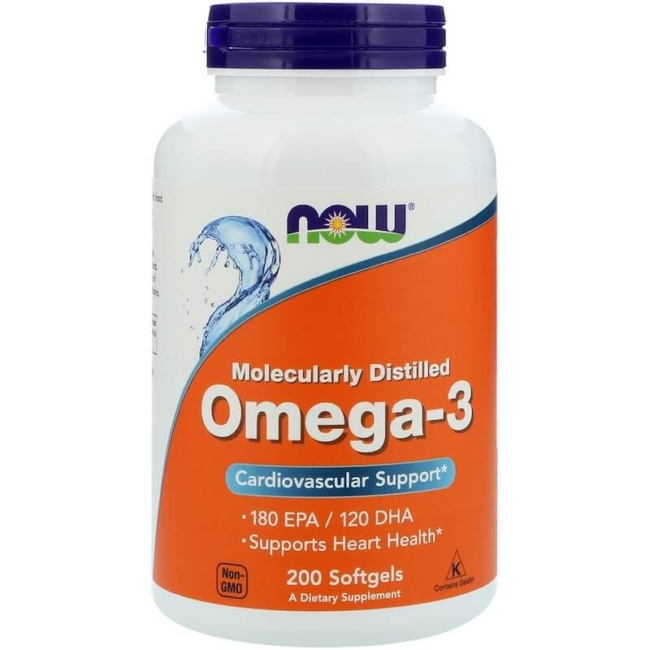 NOW Foods Omega-3 1000mg 200 Softgels