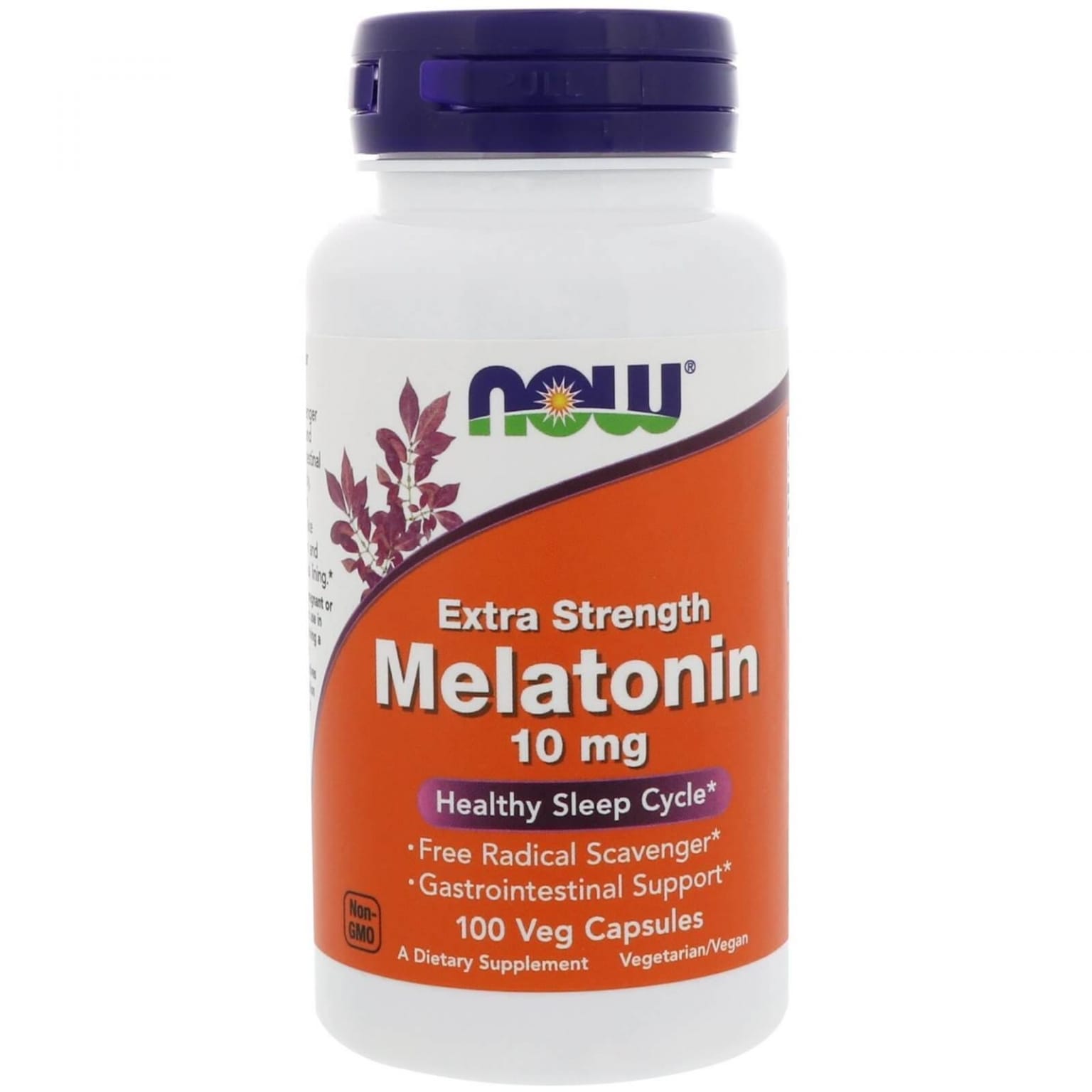 NOW Foods Melatonin 10 mg 100 Veg Kapseln kaufen | Fatburners.at