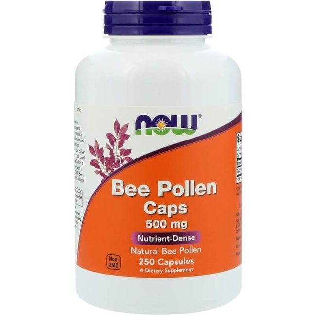 NOW Foods Bee Pollen 500 mg 250 Kapseln