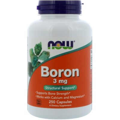 NOW Foods Boron 3 mg 250 Veg Kapseln