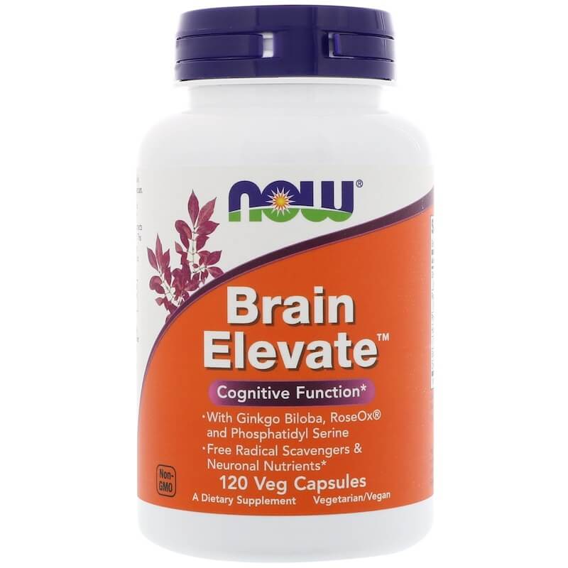 NOW Foods Brain Elevate 120 Veg Kapseln