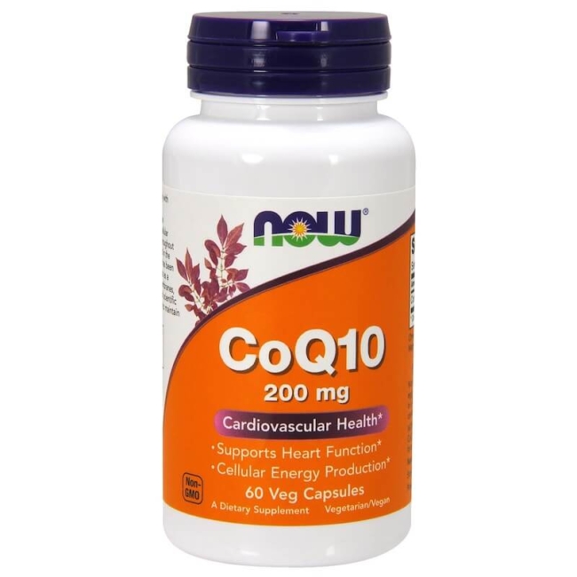 NOW Foods CoQ10 200 mg 60 Veg Kapseln