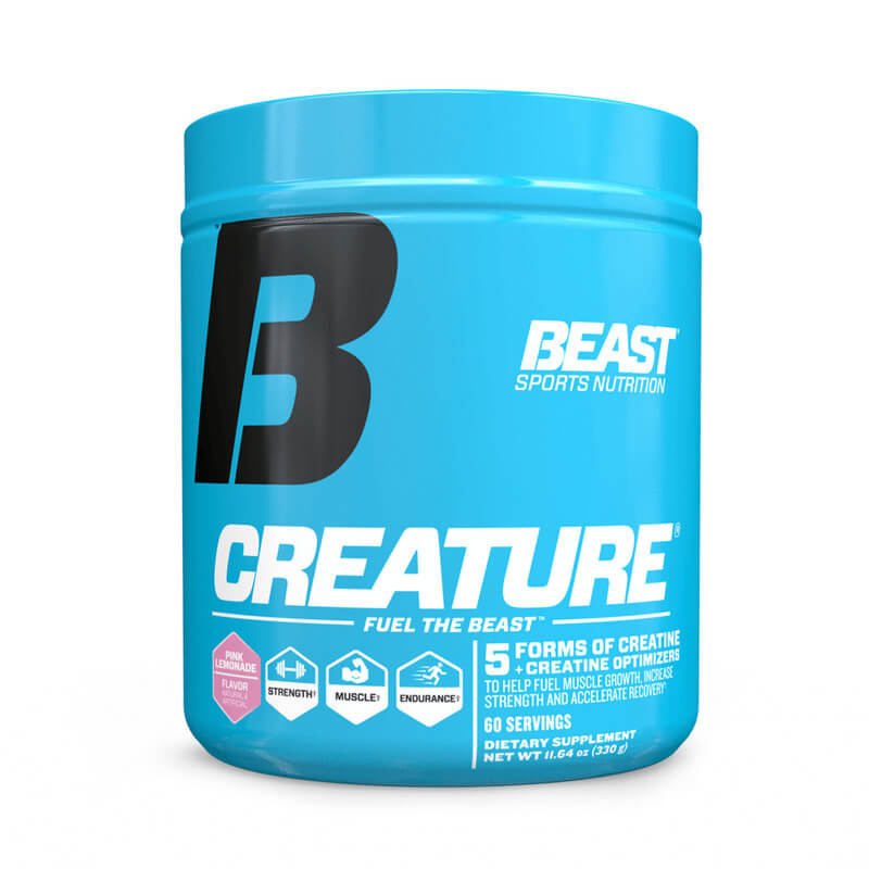 Beast Sports Creature Creatine Extreme Performance Enhancer 60 srv Lean Muscle 