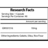 Freedom Formulations CARDARINE GW-501516 Inhaltsstoffe Facts