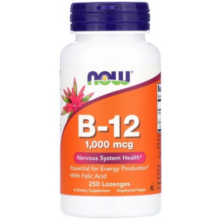 NOW Foods Vitamin B-12 1000 mcg 250 Lutschpastillen