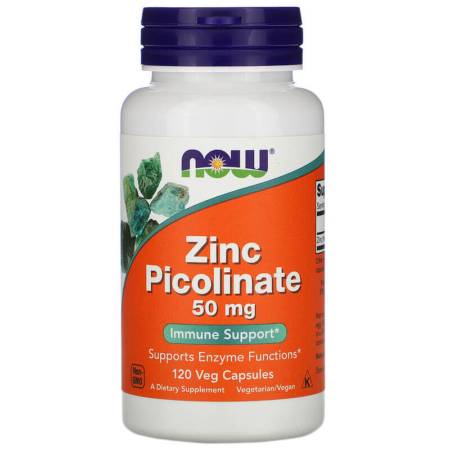 NOW Foods Zinc Picolinate 50 mg 120 Veg Caps