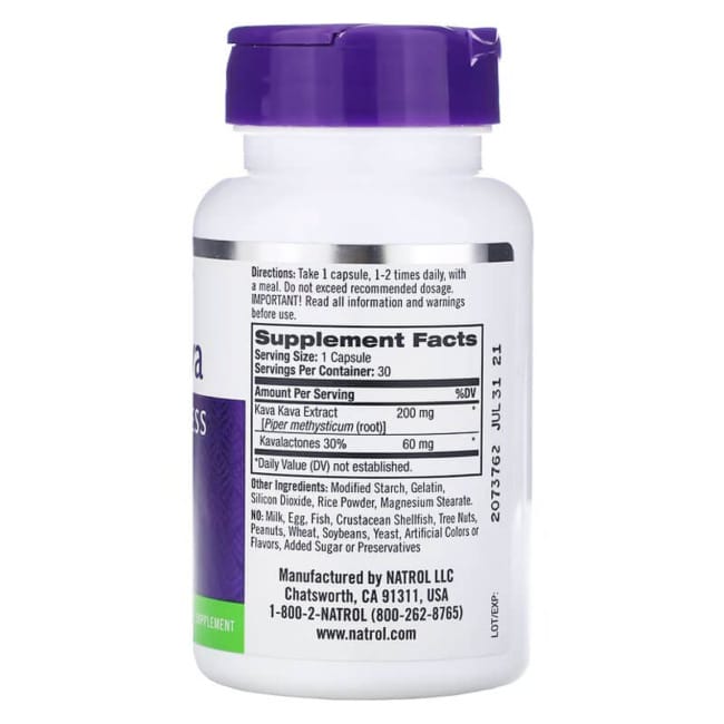 Natrol Kava Kava 200 mg 30 Caps online kaufen! Fatburners.at