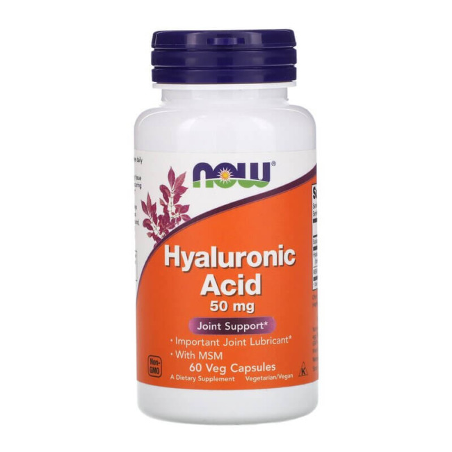 Now Foods Hyaluronic Acid 50 mg + MSM