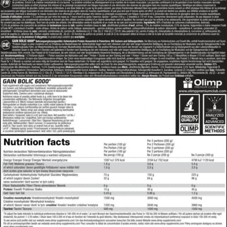 Olimp Nutrition Gain Bolic 6000 1000g - buy weight gainers