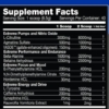 Performax Labs HyperMax Extreme Inhaltsstoffe Facts