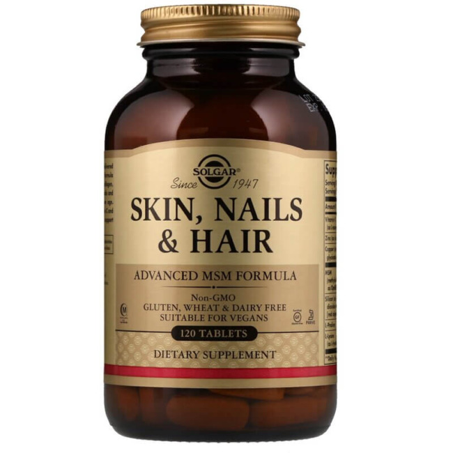 Solgar Skin, Nails and Hair, MSM Formel