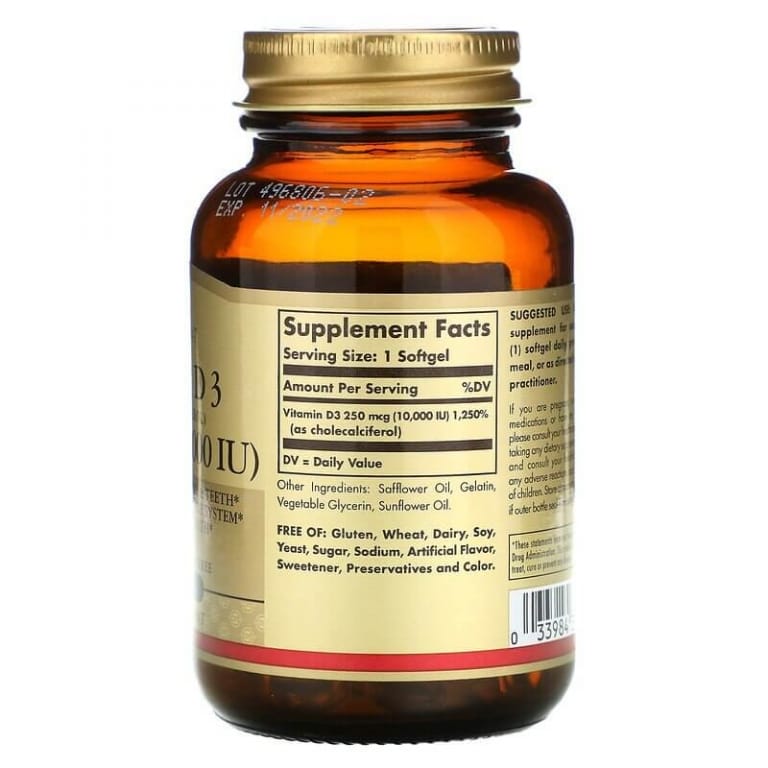 Solgar Vitamin D3 10000 IU kaufen | Fatburners.at