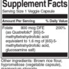 Swanson Ultra Folate 400 mcg Inhaltsstoffe Facts