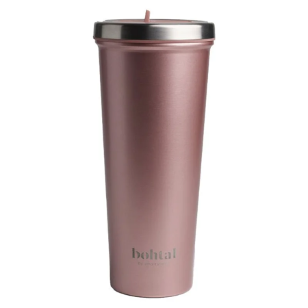 smart shake bohtal insulated tumbler 750ml rose gold.webp