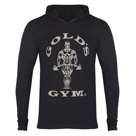 ggtop009 golds gym long sleeve hood t shirt s black.webp
