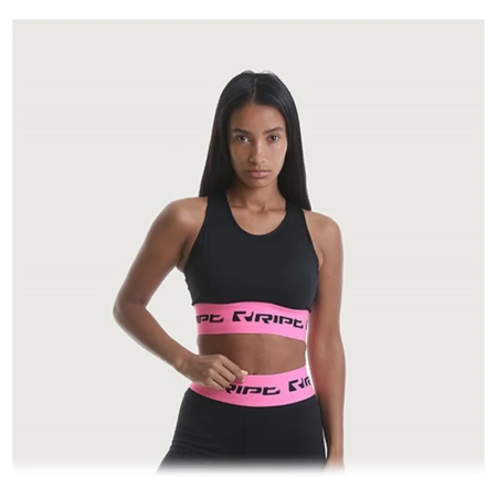 rcltop717 ladies crop top branded pink l.webp