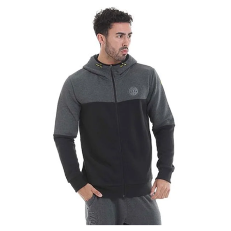 ggswt085 golds gym zipper hoodie perform xxl black charcoal.webp