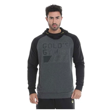 ggswt086 golds gym embossed hood sweater m charcoal black.webp