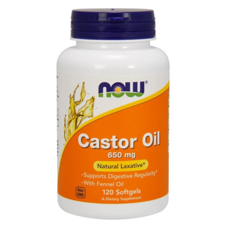 now1723 castor oil 650mg 120 soft gels.webp