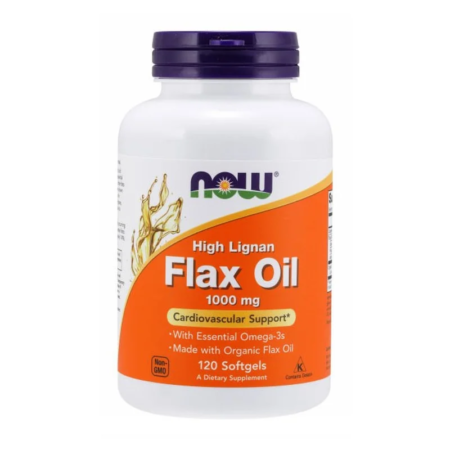 now1780 high lignan flax oil organic 120 soft gels.webp