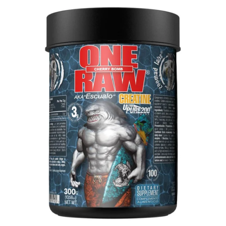 zoomad raw one creatine ultra pure 300gr cherry bomb.webp