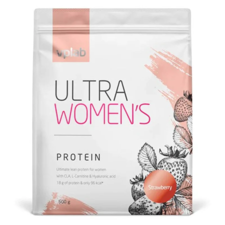 vplab ultra women s protein strawberry 500g exp 30 07 2025.webp