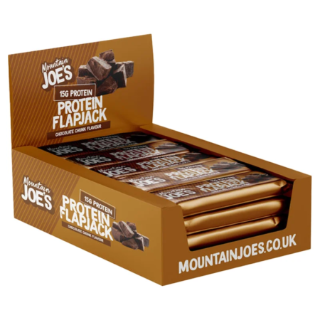 mountain joe protein flapjacks 16x60g chocolate chunk.webp