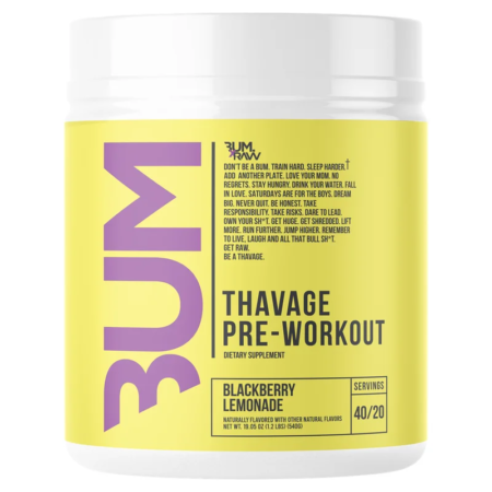 raw cbum thavage pre workout 520g blackberry lemonade.webp