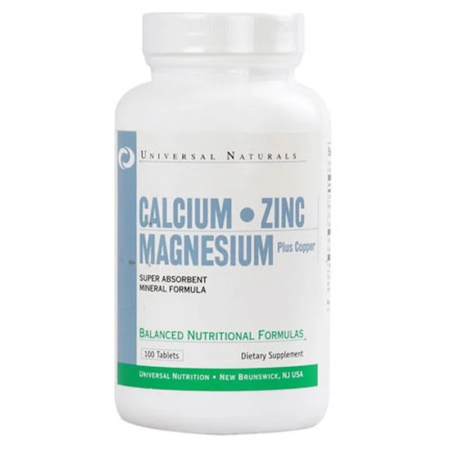 universal calcium zinc magnesium 100 tabs exp 28 02 2025.webp